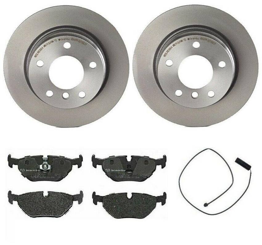 BMW Brembo Brake Kit - Pads and Rotors Rear (280mm) (Low-Met) 34351181342 - Brembo 1564782KIT